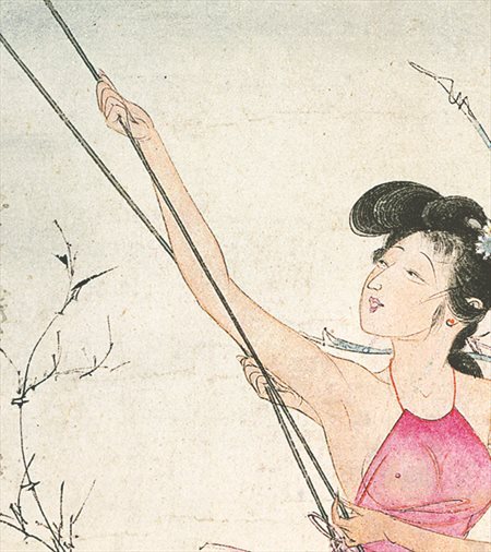梁山-胡也佛的仕女画和最知名的金瓶梅秘戏图